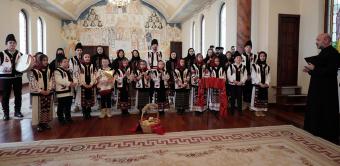Colindători la Centrul Eparhial al Arhiepiscopiei Dunării de Jos