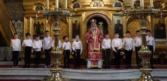 Liturghie şi filantropie la Catedrala Arhiepiscopală din Galaţi