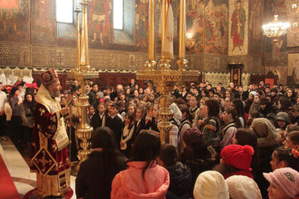 Copiii la liturghie în ziua Sfântului Igantie Teoforul – fotografia 19