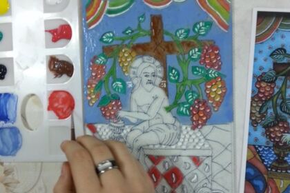 Curs de pictură pe sticlă în Arhiepiscopia Dunării de Jos – fotografia 4