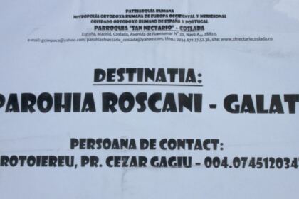 Parohia „Sf. Nectarie“ din Coslada – Spania, alături de sinistraţii din judeţul Galaţi – fotografia 3