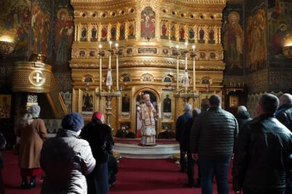 Slujire arhierească şi ajutoare oferite semenilor nevoiaşi în Arhiepiscopia Dunării de Jos la Duminica Înfricoşătoarei Judecăţi – fotografia 9