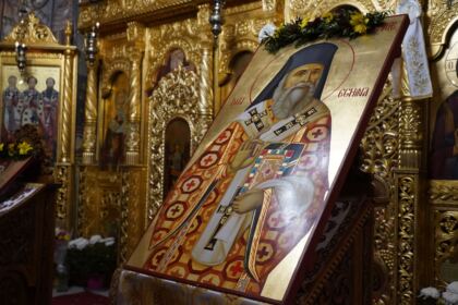 Sfântul Ierarh Nectarie i-a binecuvântat pe elevii seminarişti şi pe bolnavii din Spitalul Judeţean „Sf. Ap. Andrei“ din Galaţi – fotografia 13