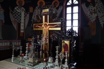 Sfântul Ierarh Nectarie i-a binecuvântat pe elevii seminarişti şi pe bolnavii din Spitalul Judeţean „Sf. Ap. Andrei“ din Galaţi – fotografia 34
