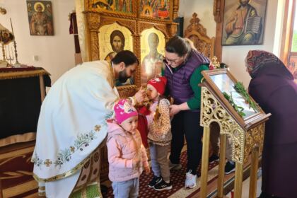 Slujire arhierească şi vizite misionare în Duminica Sfintei Cuvioase Maria Egipteanca în Arhiepiscopia Dunării de Jos – fotografia 1