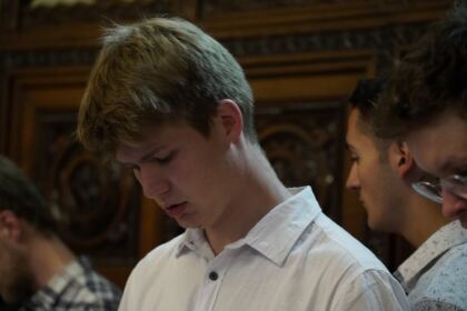 Slujire arhierească şi vizita unui grup de studenți germani în Eparhia Dunării de Jos – fotografia 32
