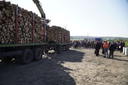 Noi transporturi cu lemne de fag pentru sinistraţi – fotografia 3