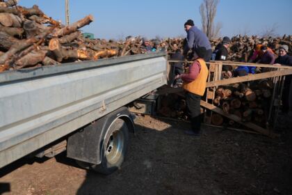 Lemne oferite de Arhiepiscopia Dunării de Jos pentru sinistraţii din judeţul Galaţi – fotografia 18