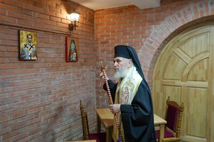 Binecuvântarea lucrăilor de reamenajare la Cantina „Sf. Nicolae şi Sf. Ioan Gură de Aur” a Centrului eparhial – fotografia 22