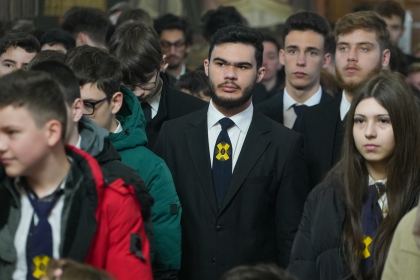 Întrunire duhovnicească cu elevii seminarişti gălăţeni înainte de vacanţa de Sfintele Paşti – fotografia 13