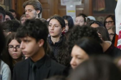 Întrunire duhovnicească cu elevii seminarişti gălăţeni înainte de vacanţa de Sfintele Paşti – fotografia 20