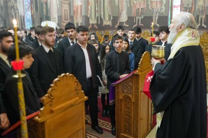 Întrunire duhovnicească cu elevii seminarişti gălăţeni înainte de vacanţa de Sfintele Paşti – fotografia 35