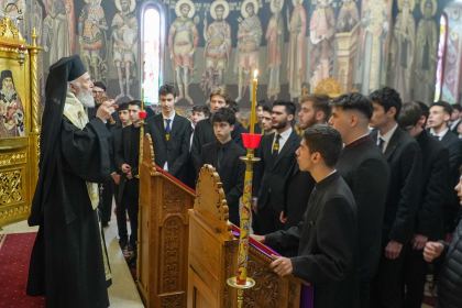 Întrunire duhovnicească cu elevii seminarişti gălăţeni înainte de vacanţa de Sfintele Paşti – fotografia 37