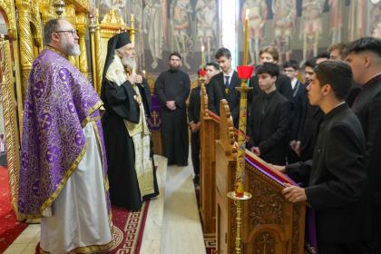 Întrunire duhovnicească cu elevii seminarişti gălăţeni înainte de vacanţa de Sfintele Paşti – fotografia 38