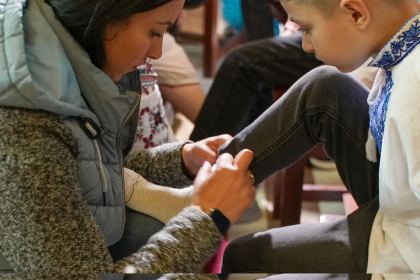 Rânduiala spălării picioarelor la Catedrala Arhiepiscopală din Galaţi – fotografia 39